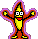 animated smileys bananas
